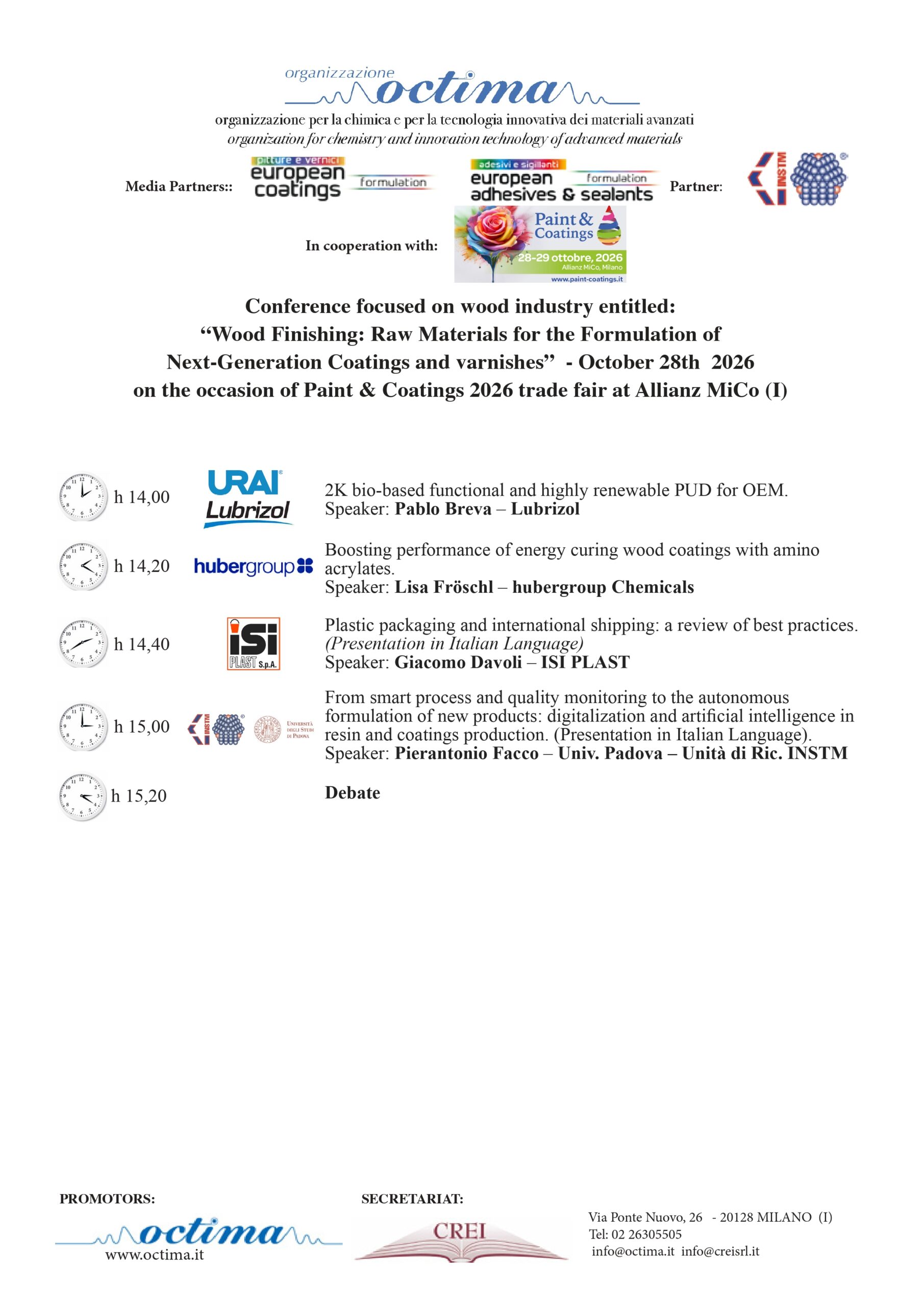 Wood Industry Congress 2026 afternoon programme